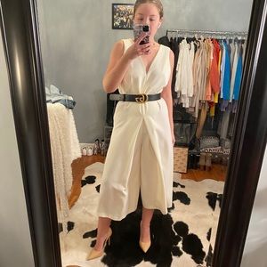 Oversized Cream Jumpsuit